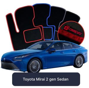 OMEVO Velour Car Mats for Toyota Mirai  2 gen Sedan (2020-2025)