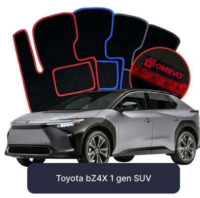 Velour car mats OMEVO for Toyota bZ4X 1 gen SUV (2022-2025)