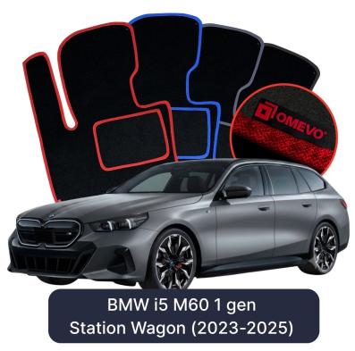 Velour car mats OMEVO for BMW i5 M60 1 gen Kombi (2023-2025)