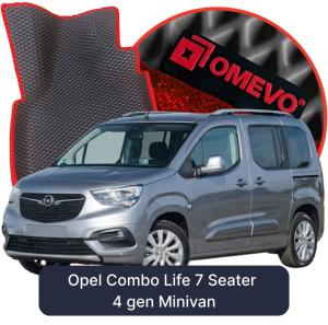 OMEVO 5D Pro EVA Mats for Opel Combo Life 7 Seater 4 gen Minivan (2018-2026)