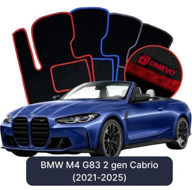 Velour car mats OMEVO for BMW M4 G83 2 gen Cabrio (2021-2025)