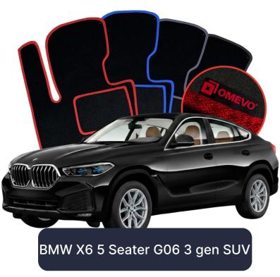 Velour car mats OMEVO for BMW X6 5 Seater G06 3 gen SUV (2019-2025)