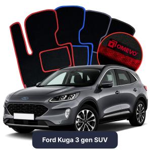 Velour car mats OMEVO for Ford Kuga 3 gen SUV (2019-2025)