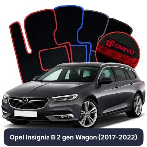 Velour car mats OMEVO for Opel Insignia B 2 gen Station Wagon (2017-2022)