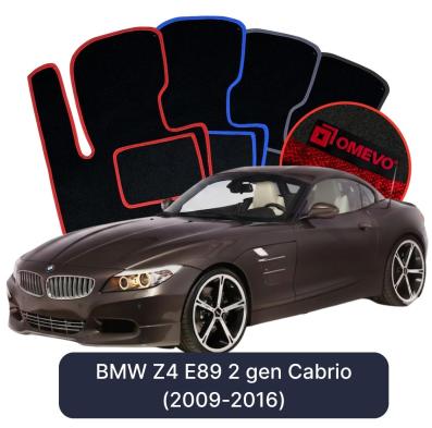 Velour car mats OMEVO for BMW Z4 E89 2 gen Coupe (2009-2016)