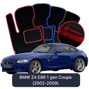 OMEVO Velour Car Mats for BMW Z4 E86 1 gen Coupe (2002-2009)