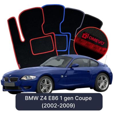 Velour car mats OMEVO for BMW Z4 E86 1 gen Coupe (2002-2009)