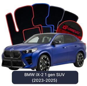 OMEVO Velour Car Mats for BMW iX-2 1 gen SUV (2023-2025)