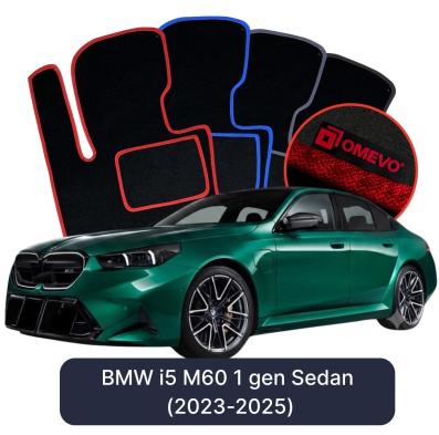 Velour car mats OMEVO for BMW i5 M60 1 gen Sedan (2023-2025)