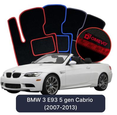 Velour car mats OMEVO for BMW 3 E93 5 gen Cabrio (2007-2013)