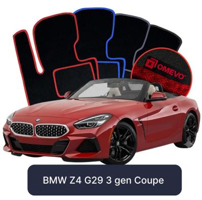 Velour car mats OMEVO for BMW Z4 G29 3 gen Coupe (2018-2025)