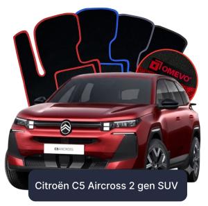 OMEVO Velour Car Mats for Citroën C5 Aircross 2 gen SUV (2025-2026)