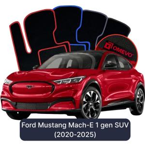 OMEVO Velour Car Mats for Ford Mustang Mach-E 1 gen SUV (2020-2025)