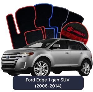 OMEVO Velour Car Mats for Ford Edge 1 gen SUV (2006-2014)
