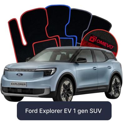 Velour car mats OMEVO for Ford Explorer EV 1 gen SUV (2024-2025)