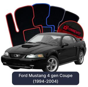 OMEVO Velour Car Mats for Ford Mustang 4 gen Coupe (1994-2004)