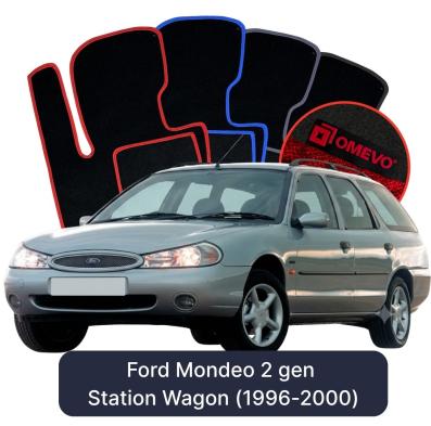 Velour car mats OMEVO for Ford Mondeo 2 gen Station Wagon (1996-2000)