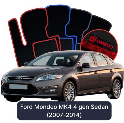 Velour car mats OMEVO for Ford Mondeo MK4 4 gen Sedan (2007-2014)