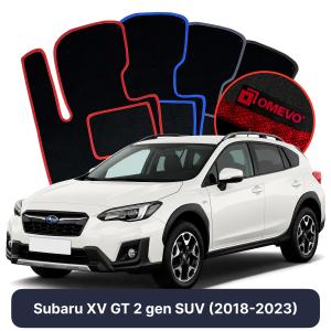OMEVO Velour Car Mats for Subaru XV GT 2 gen SUV (2018-2023)