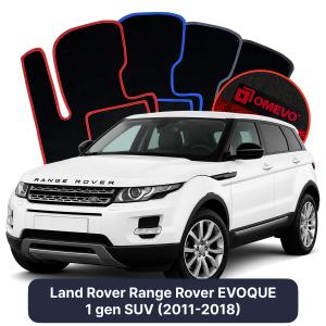 OMEVO Velour Car Mats for Land Rover Range Rover EVOQUE 1 gen SUV (2011-2018)