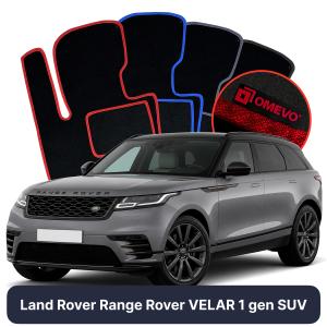 OMEVO Velour Car Mats for Land Rover Range Rover VELAR 1 gen SUV (2017-2025)