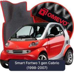 OMEVO 5D Pro EVA Mats for Smart Fortwo 1 gen Cabrio (1998-2007)