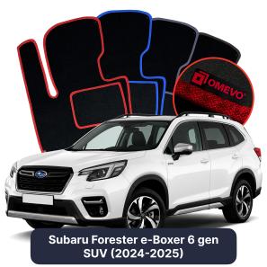 Velour car mats OMEVO for Subaru Forester e-Boxer 6 gen SUV (2024-2025)