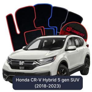OMEVO Velour Car Mats for Honda CR-V 5 gen SUV (2018-2023)