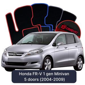 OMEVO Velour Car Mats for Honda FR-V 1 gen Minivan 5 doors (2004-2009)