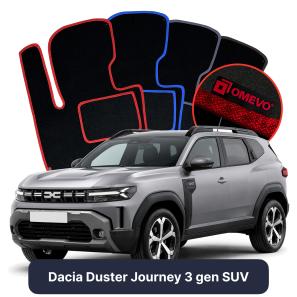 Velour car mats OMEVO for Dacia Duster Journey 3 gen SUV (2024-...)