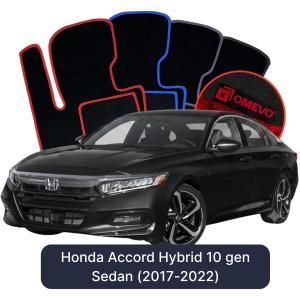 OMEVO Velour Car Mats for Honda Accord Hybrid 10 gen Sedan (2017-2022)