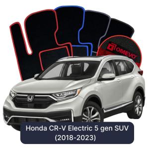 OMEVO Velour Car Mats for Honda CR-V Electric 5 gen SUV (2018-2023)