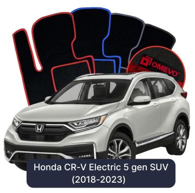 Velour car mats OMEVO for Honda CR-V Electric 5 gen SUV (2018-2023)