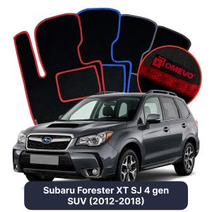 OMEVO Velour Car Mats for Subaru Forester XT SJ 4 gen SUV (2012-2018)