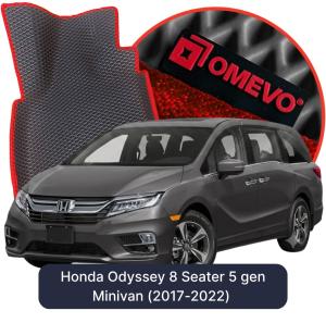 OMEVO 5D Pro EVA Mats for Honda Odyssey 8 Seater 5 gen Minivan (2017-2022)