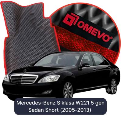 OMEVO EVA car mats for Mercedes-Benz S klasa W221 5 gen Sedan Short (2005-2013)