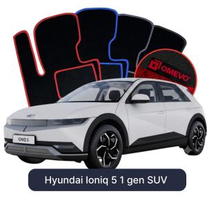 OMEVO Velour Car Mats for Hyundai Ioniq 5 1 gen SUV (2021-2025)