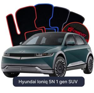 OMEVO Velour Car Mats for Hyundai Ioniq 5N 1 gen SUV (2023-2025)