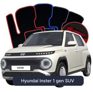 OMEVO Velour Car Mats for Hyundai Inster 1 gen SUV (2024-2025)