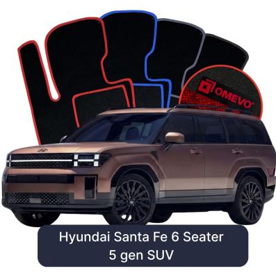 Velour car mats OMEVO for Hyundai Santa Fe 6-osobowy 5 gen SUV (2023-2025)