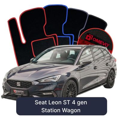 Velour car mats OMEVO for Seat Leon ST 4 gen Station Wagon (2020-2026)