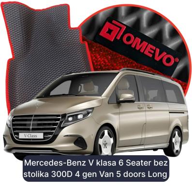 OMEVO EVA car mats for Mercedes-Benz V klasa 6 Seater without table 300D 4 gen Van 5 doors Long (2023-2026)