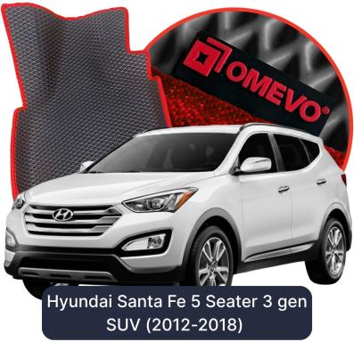 OMEVO EVA car mats for Hyundai Santa Fe 5 Seater 3 gen SUV (2012-2018)