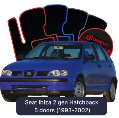 Velour car mats OMEVO for Seat Ibiza 2 gen Hatchback 5 doors (1993-2002)