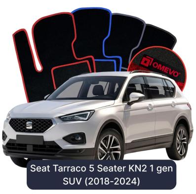 Velour car mats OMEVO for Seat Tarraco 5 Seater KN2 1 gen SUV (2018-2024)