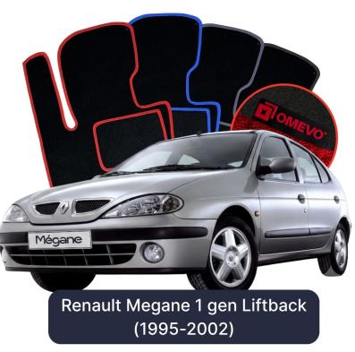 Velour car mats OMEVO for Renault Megane 1 gen Liftback (1995-2002)