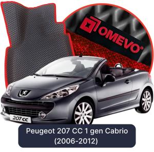 OMEVO 5D Pro EVA Mats for Peugeot 207 CC 1 gen Cabrio (2006-2012)