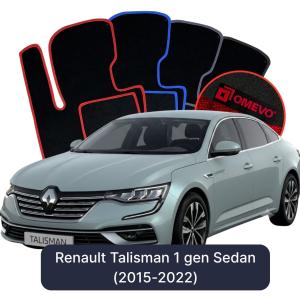 OMEVO Velour Car Mats for Renault Talisman 1 gen Sedan (2015-2022)