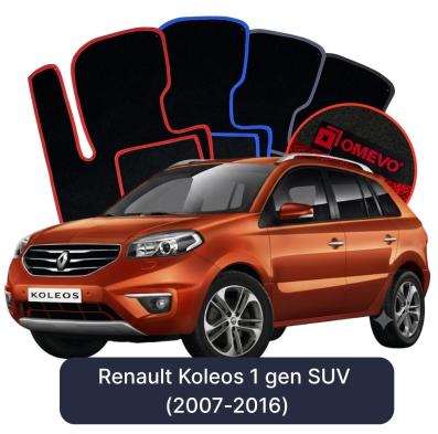 Velour car mats OMEVO for Renault Koleos 1 gen SUV 5 doors (2007-2016)