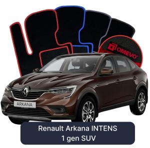 OMEVO Velour Car Mats for Renault Arkana INTENS 1 gen SUV (2021-2026)